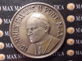 MEDAGLIA GIOVANNI PAOLO II ANNO SANTO 1983 OPUS MONASSI BRONZO ARGENTATO COD. MEDGPII-19 gp62