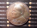 MEDAGLIA GIOVANNI PAOLO II BRONZO ARGENTATO 50° VITA RELIGIOSA MADRE LEONIA COD. MEDGRGPII-15 gp6