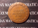 STATO PONTIFICIO LEONE XII 1/2 BAIOCCO 1824 ANNO I RAME BOLOGNA 1° TIPO COD. STATOPONTIFICIO-43 sp36